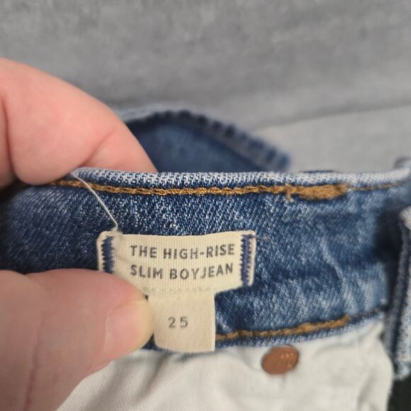 Madewell The Slim High Rise Boy Jean Size 25 - Picture 4 of 6